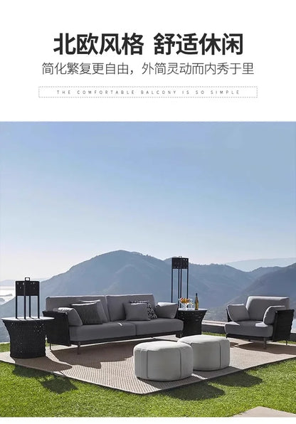 Advanced Luxury Outdoor Sofas Simplicity Creative New Style Garden Sofas Villa Party Accent Furniture Arredo Giardino Lshysf