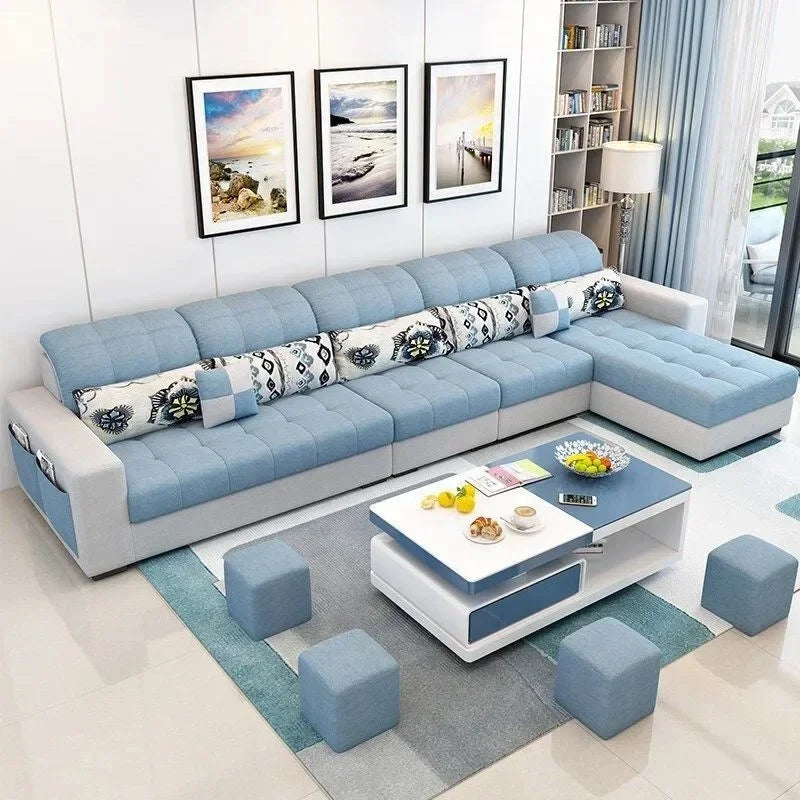 Modern Minimalist Living Room Sofa - Stylish European Armchair and Large Nordic Lounge Furniture for Home Décor
