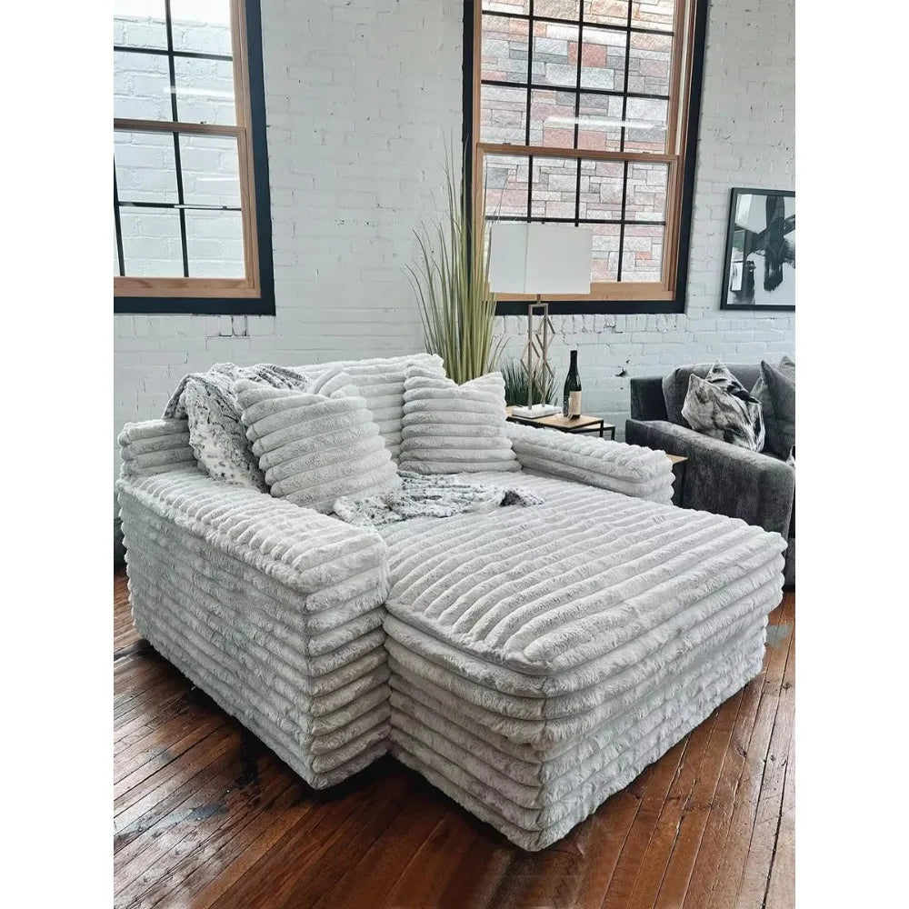 Cloud Plush Sofa Bed,Upholstered Boneless Cloud Sofa Deep Seat