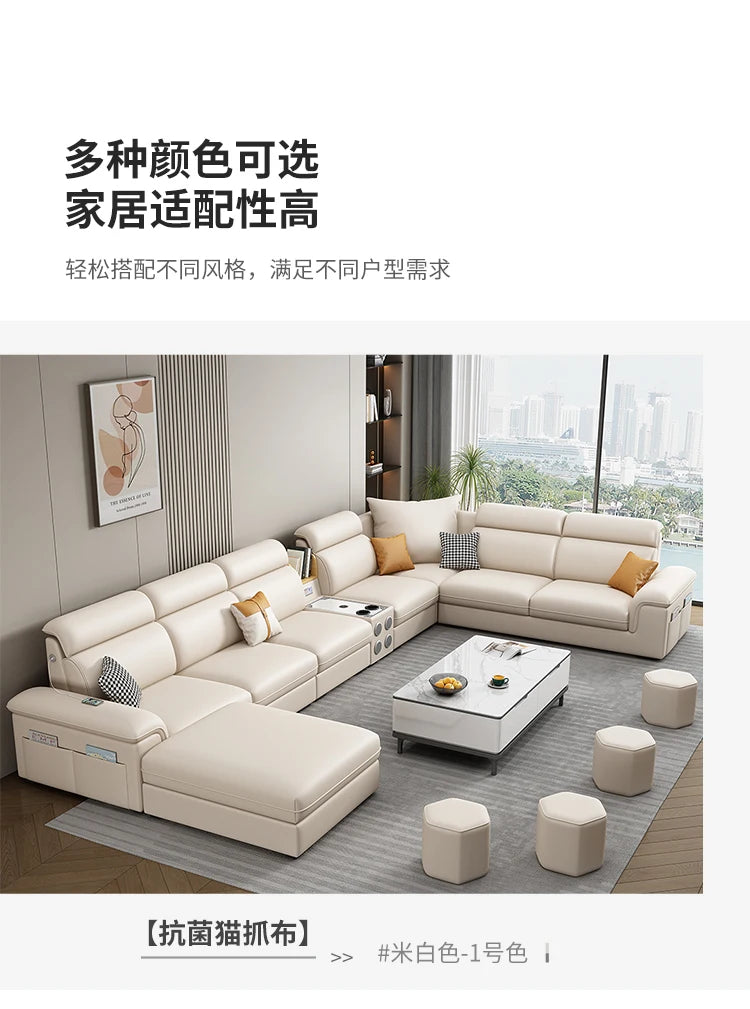 Minimalist Leather Frame Sofa Gaming Background Modular Sleeper Sofa Modern Recliner Lounge Lazy Women Divano Lounge Furniture