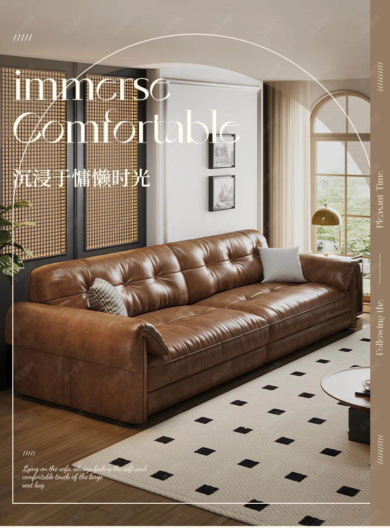 French leather Sofas Living Room family nordic minimalist Sofas luxury europe salas y sofas muebles economicos home Furniture