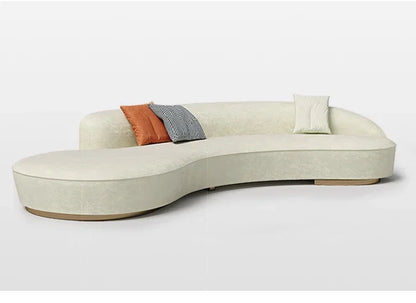 apply Customized modern luxury curved sofa combination leisure hotel villa beauty salon rest area reception hall special-shaped