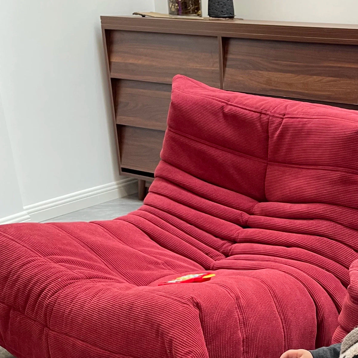 Bean Bag Chair for Adults Corduroy Single Fireside Floor Chair Comfortable Corner Lounge Sofa for Living Room Bedroom Office