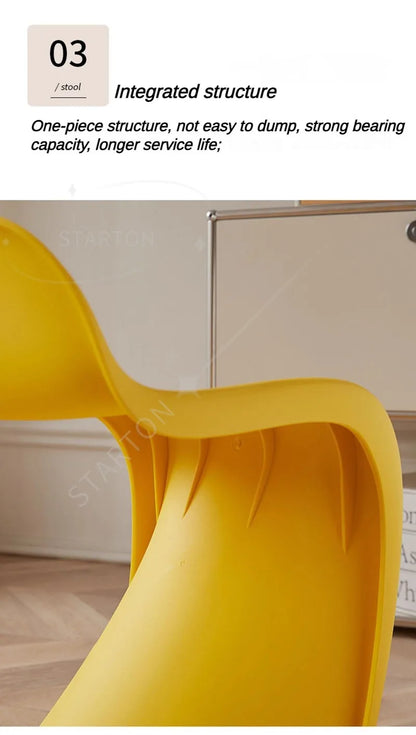 Portable Dining Chairs Lightweight Makeup Chair Modern Design Living Room Single Chair Multifunction Stackable Household Chairs