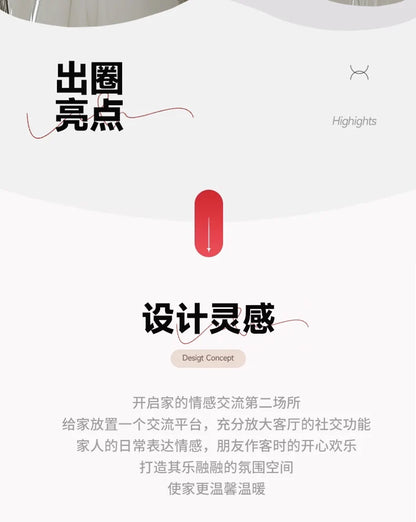 Coffee Table Living Room Household Light Luxury High-end Large Apartment Tea Table Rectangular 2025 New High-end Villa Large