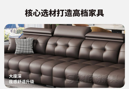 Modern Leather Living Room Sofas Couch Lazy Nordic Luxury Minimalist Living Room Sofas Lounge Designer Muebles Home Furniture