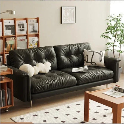 Modern Retro Luxury Living Room Furniture Factory-Price Sectional Sofa Set Single Faux Leather Lounge Chair Corner Sofa Hotels