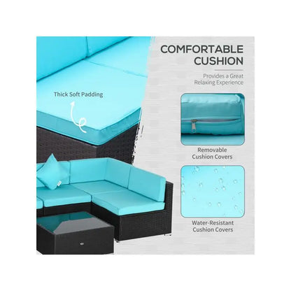 Outdoor Patio Furniture Set - Stylish & Durable for Garden, Backyard, or Balcony - Perfect for Relaxation & Entertaining Guests