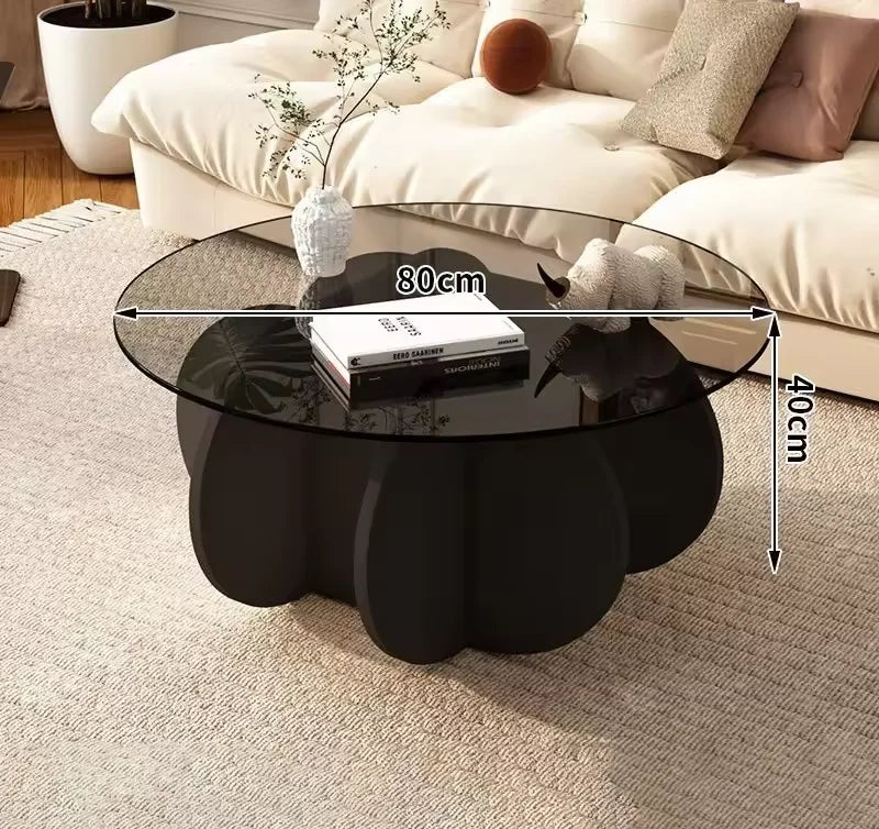 Unique Display Coffee Table Clear Ornaments Aesthetic Minimalist Coffee Table Luxury Design Mesa Centro Salon Home Furniture