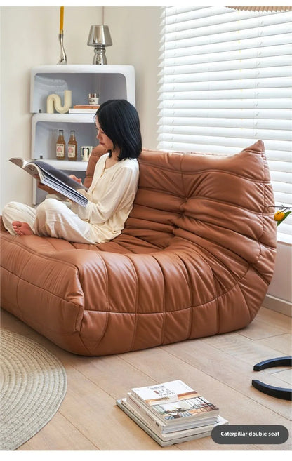 Caterpillar sofa three-person togo full sponge high rebound Internet celebrity living room leisure area sofa famous small sofa