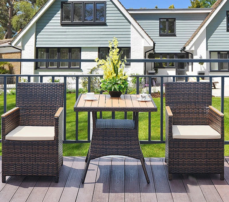 Custom Design Pastoral Garden Set Pastoral Garden Set Plastic Rattan Patio Furniture Set