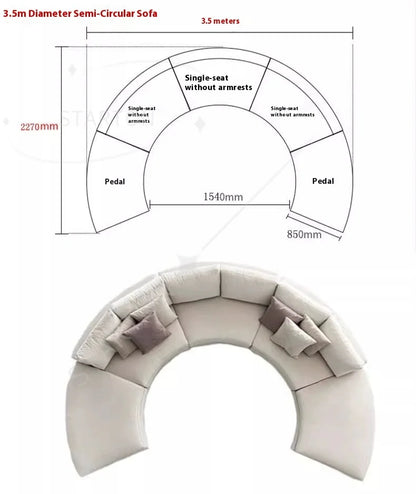 Designer Style Curved  Hotel Reception  Office Guests'  Modern Design  Foam Filling Sofa Hotel Application