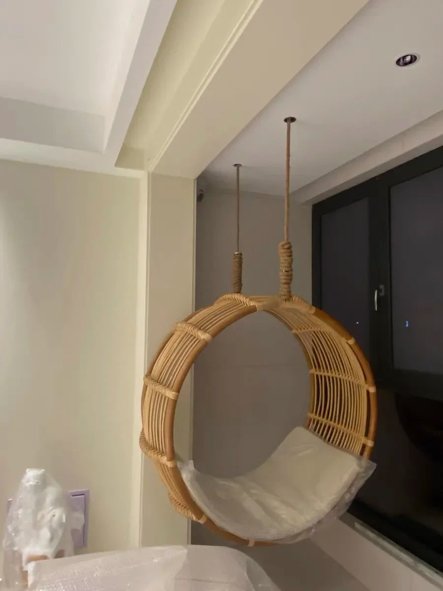 Interior and exterior swings for household balcony hammock outdoor imitation rattan chair round cradle chair hanging chair