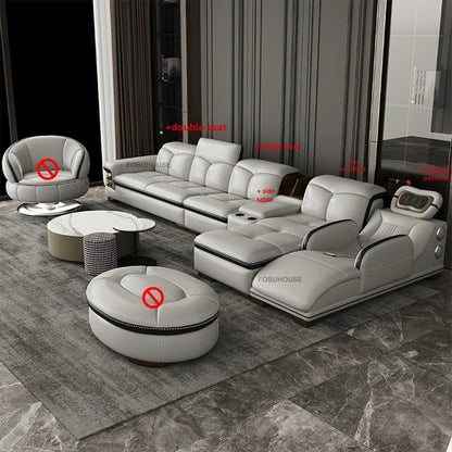 European Luxury Living Room Sofas Home Leisure Sofa Bed Recliner Design Living Room Furniture Modern Corner Smart Massage Sofa