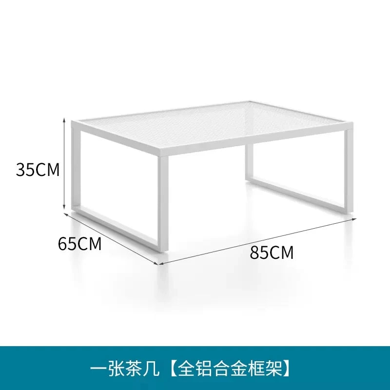 Outdoor Sofa Courtyard Garden Terrace Waterproof Sunscreen Hotel Outdoor Leisure Furniture Combination