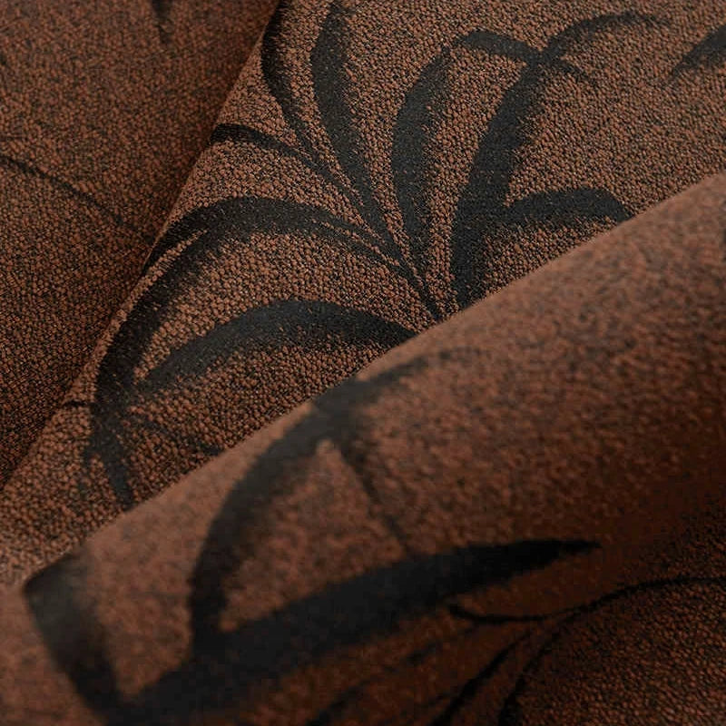 HQYQJJHYR Modern High Quality Colored Jacquard Brown Thickened Blackout Curtains for Living Room  Luxury Bedroom Kitchen Curtain