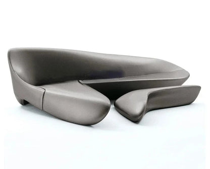 Moderne minimaliste italien concepteur Zaha lune canapé lumière luxe Arc coin FRP loisirs canapé meubles de salon