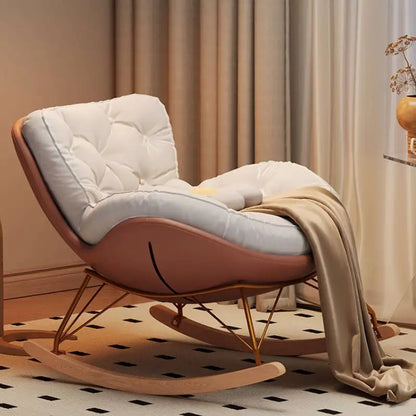 Luxury Modern Nonslip Chair Home Salon Nordic Rocking Living Room Chairs Recliner Bedroom Reading Fotele Do Salonu Decorative