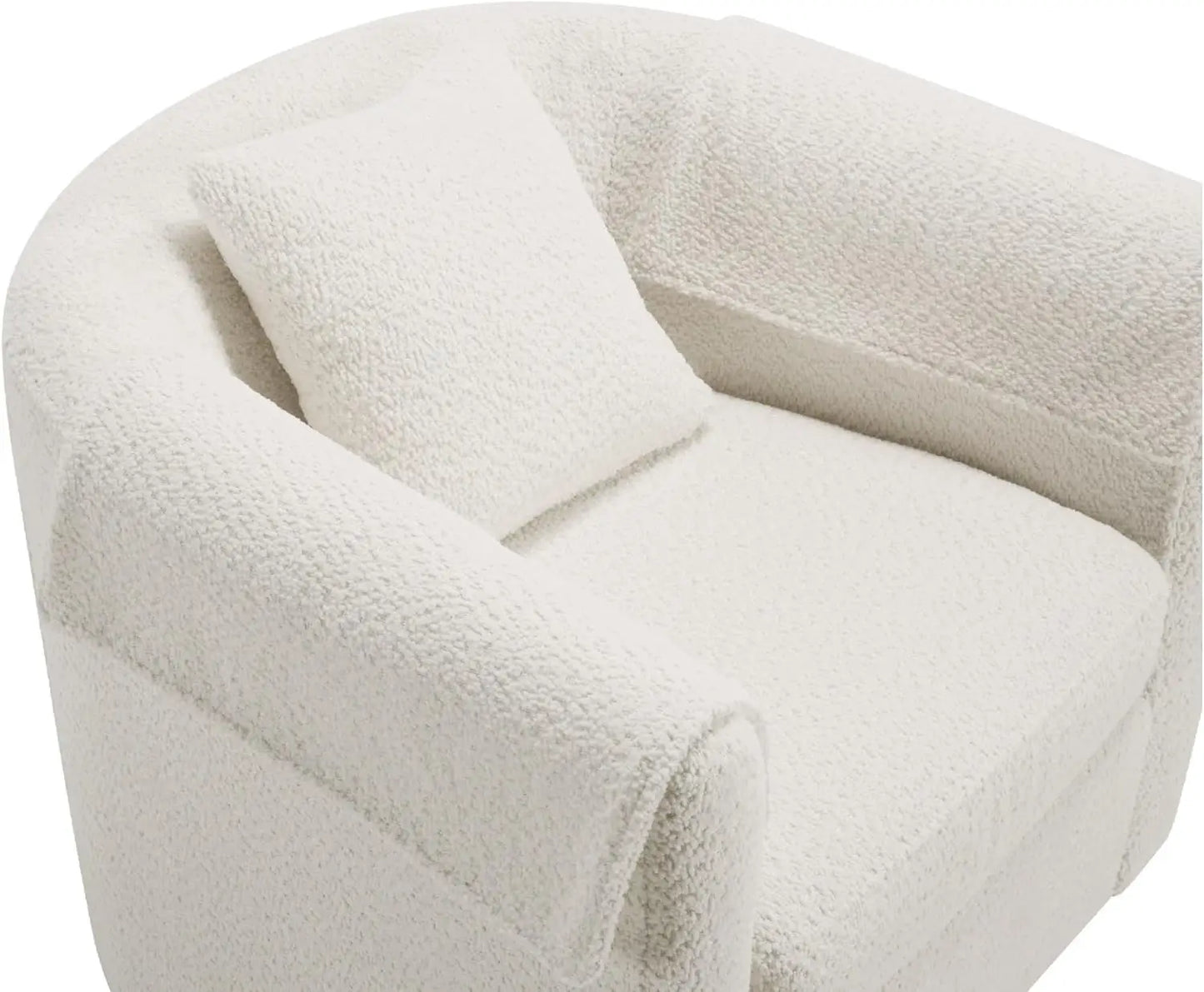 42" W Oversized Swivel Barrel Chair with Storage Ottoman, Modern Upholstered Accent Chair, Comfy Round Swivel, Customized