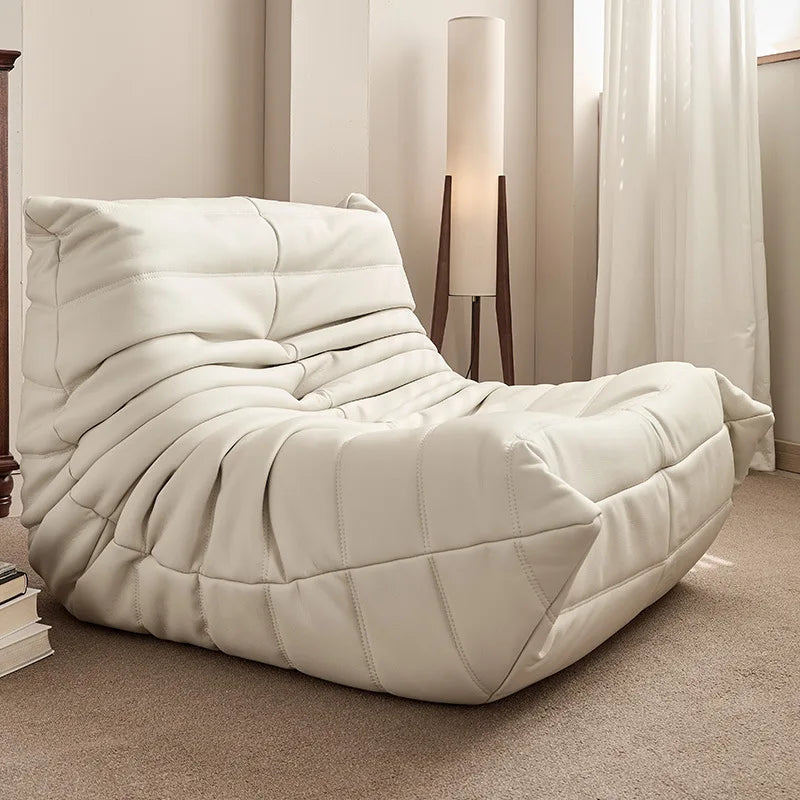BLazy fabric bedroom living room cream wind can lie down and sleep leisure balcony single chair