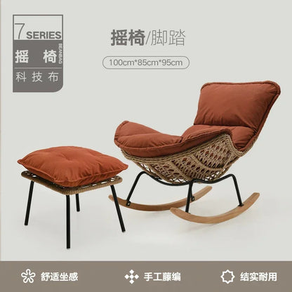 Adult leisure lazy sofa recliner balcony light luxury sofa chair household living room outdoor rocking chair