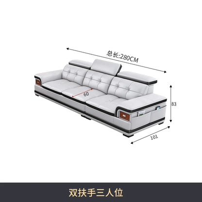 Modern Minimalist Sofa Electric Massage Chiar Floor Multifunctional Corner Sofa Lounges Relaxing Living Room Couch Furniture