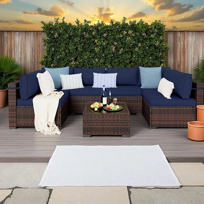 14 Piece Outdoor Replacement Cushions for Patio Furniture, Water-Resistant Sectional Sofa Cushions,Fits 6-seat, Customized