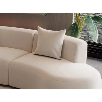 Beauty salon clubhouse lounge area curved sofa coffee table combination