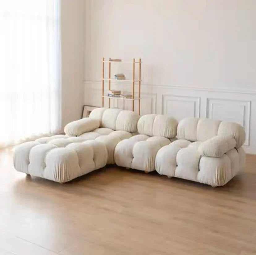 Sofa Combinations with Flexible Fabric Modules Furniture-Inspired Living Room Sofa Minimalist Style Comfortable
