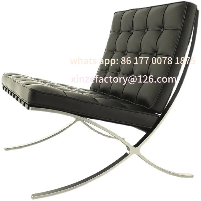 Barcelona Single Sofa Designer Lazy Sofa High-end Italian Living Room Sofa Chair Nordic Light Luxury Leisure Chair