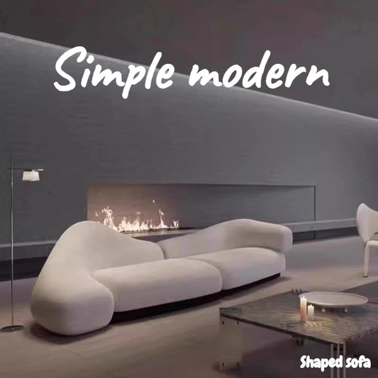 Canapé d'angle design nordique avec fonction couchage, cadre pleine grandeur, pour décoration intérieure, mobilier de salon et hôtel