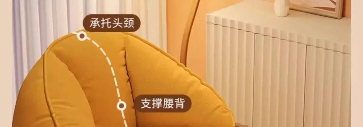 Bean Bag Lazy Corduroy Comfortable Sofa Single Bed Tatami Bedroom Balcony Casual Lightweight Small Sofa Living Room 2025 New