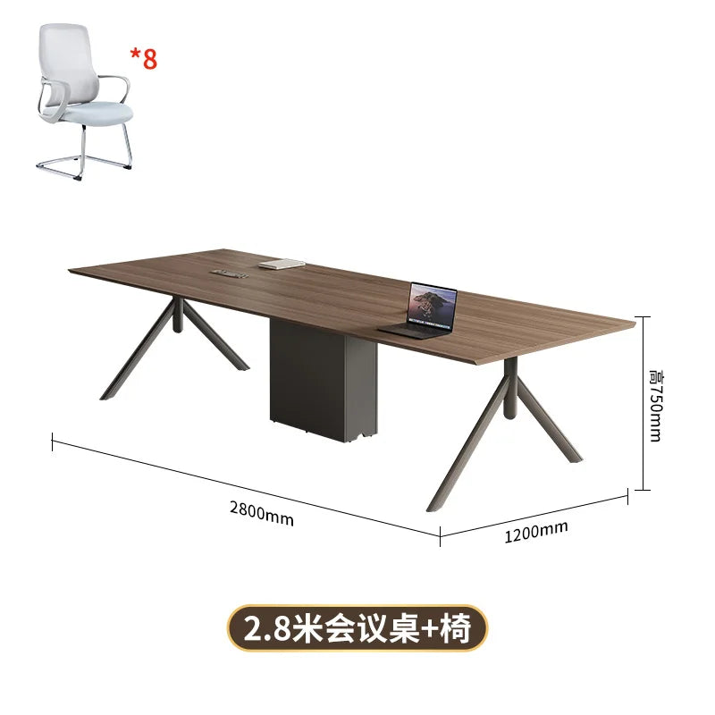 Conference Table Simple Modern Meeting Office Rectangular Business Negotiation Environmental Protection Large And Small Conferen