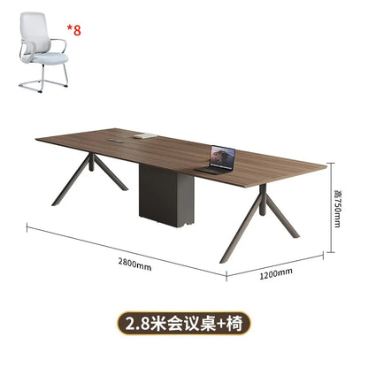 Conference Table Simple Modern Meeting Office Rectangular Business Negotiation Environmental Protection Large And Small Conferen