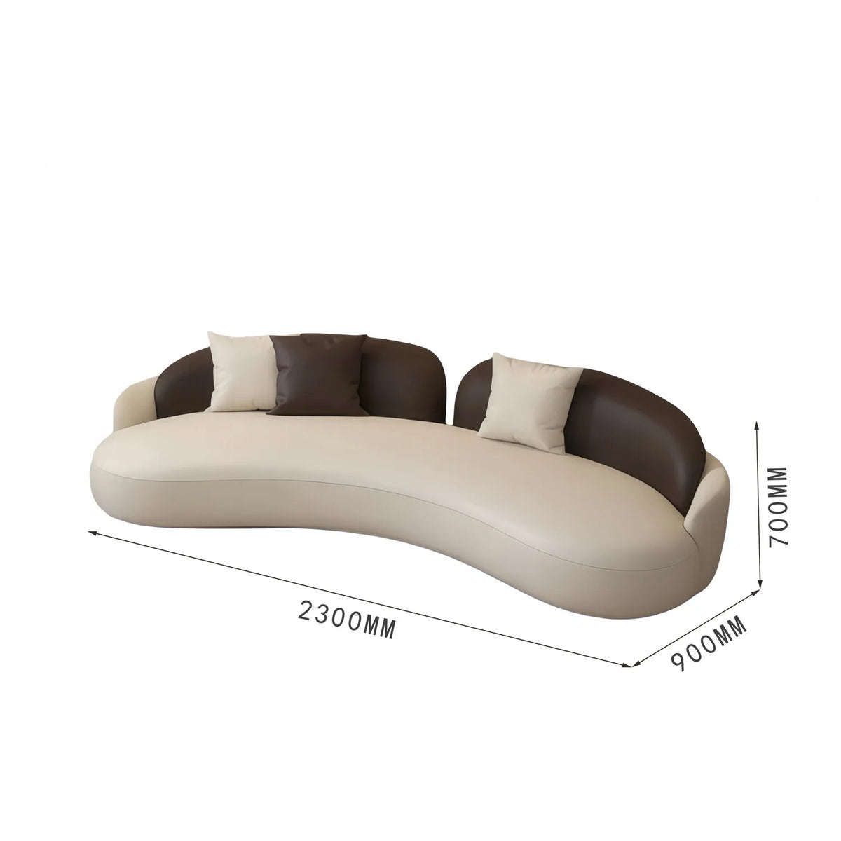 Office lounge area meeting sofa beauty salon lobby negotiation reception curved sofa