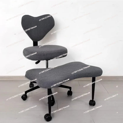 ADHD Chair, Adjustable Height & Footrest, Cross-Leg Meditation Chair with Wheels