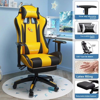 Gaming chair Computer chair Recumbable seat Sedentary ergonomic chair