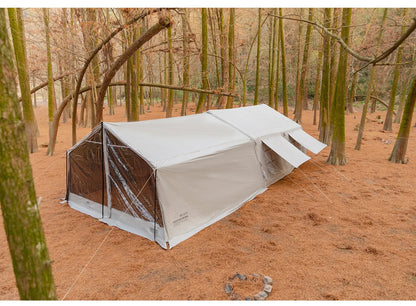 Mountainhiker 13.6㎡ Large Inflatable Tent Outdoor Camping 8-10 Person Tent Rainproof Family Awning Beach Quick Open Fishing Park