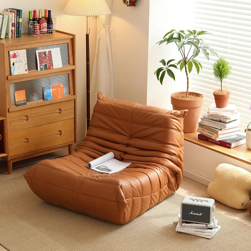Lazy sofa single leisure chair modern simple technology leather ins