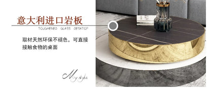 Italian Luxury Rotating Coffee Tables Modern Minimalist Living Room Extension Coffee Table Creative Design Home Furniture FYCT