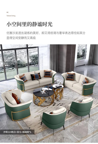 Italian Designer Leather Sofas Luxury 3 Pieces Set Minimalist Modern Sofa Loveseat Floor Divano Soggiorno Home Furniture