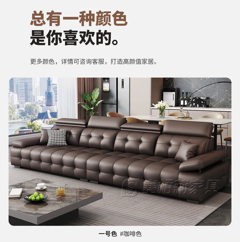 Modern Leather Living Room Sofas Couch Lazy Nordic Luxury Minimalist Living Room Sofas Lounge Designer Muebles Home Furniture