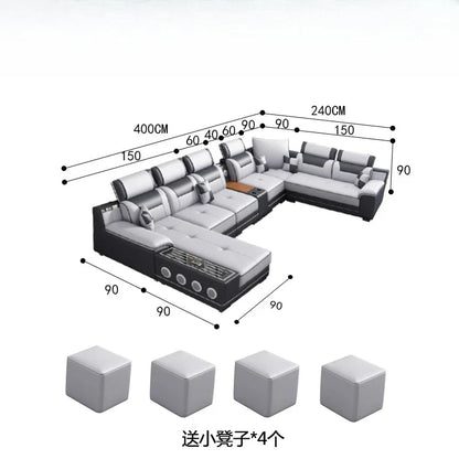 Seater Modern Sofa Ajustable Luxury Sectional Multifunctional Reclining Sofa Cushion Lazy Meubles De Maison Salon Furnitures