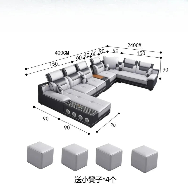 Seater Modern Sofa Ajustable Luxury Sectional Multifunctional Reclining Sofa Cushion Lazy Meubles De Maison Salon Furnitures