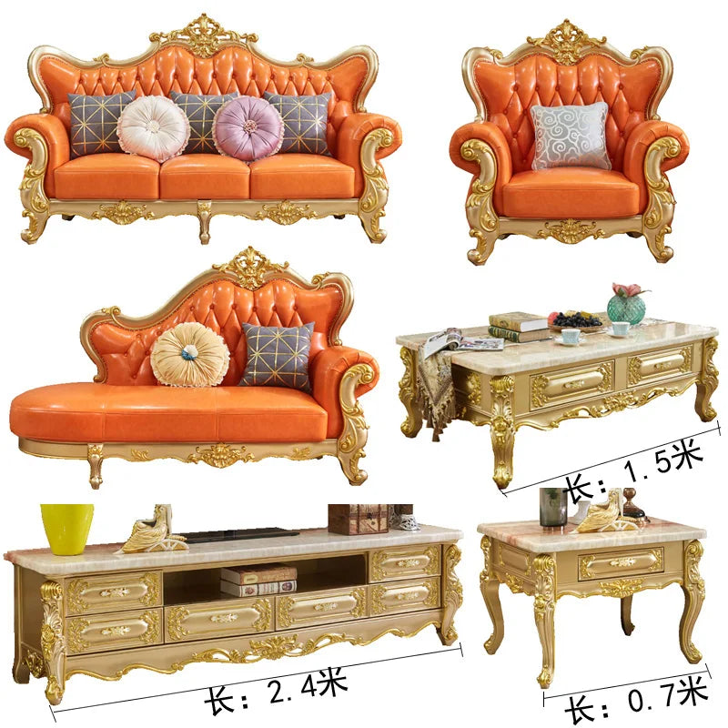Couch Pouf Living Room Sofa Set European Floor Designer Relaxing Luxury Nordic Sofas Recliner Room Decor Divano Home Furniture