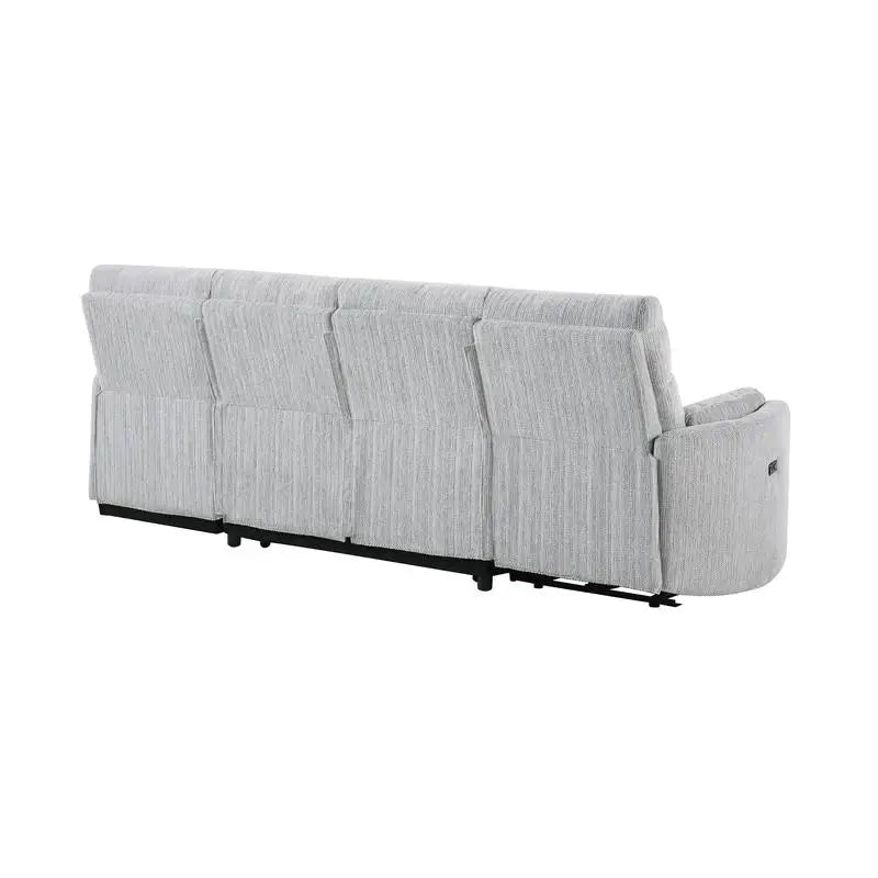 Grey Sleeper Sofa with Storage Chaise Lounge, Versatile Design for Living Room or Guest Room, Compact and Stylish Furniture