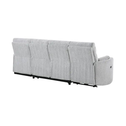 Grey Sleeper Sofa with Storage Chaise Lounge, Versatile Design for Living Room or Guest Room, Compact and Stylish Furniture