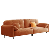 Large  Apartment Sofa Wood Lounge  Puffs Recliner Longer Sofa Modern Designer Luxury Nordic Muebles Para El Hogar Home Furniture