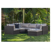 Aluminum Outdoor Garden Chair Rattan Furniture Set Rope Furniture Set Garden Sectional Sofa Set