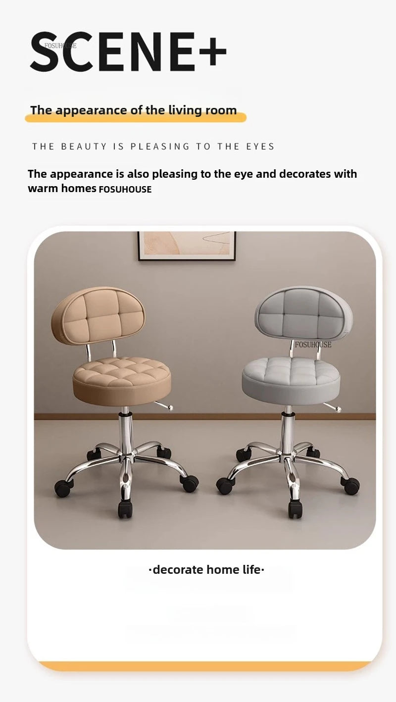 Backrest Pedicure Chair Barber Shop Pulley Hairdressing Chairs Lifting Manicure Stool Design Hair Salons Furniture Barber Chair